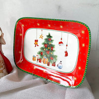 Conjunto de Porcelana  Natalino com 6 Peças