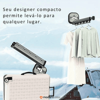 Varal Sem Perfuração Extensível Dobrável