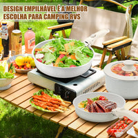 Kit Panelas Antiaderentes Premium com Cabo Removível – Edição Limitada