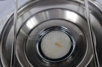 Rechaud Giratório Com 6 Compartimentos Aço Inox E Vidro + Brinde